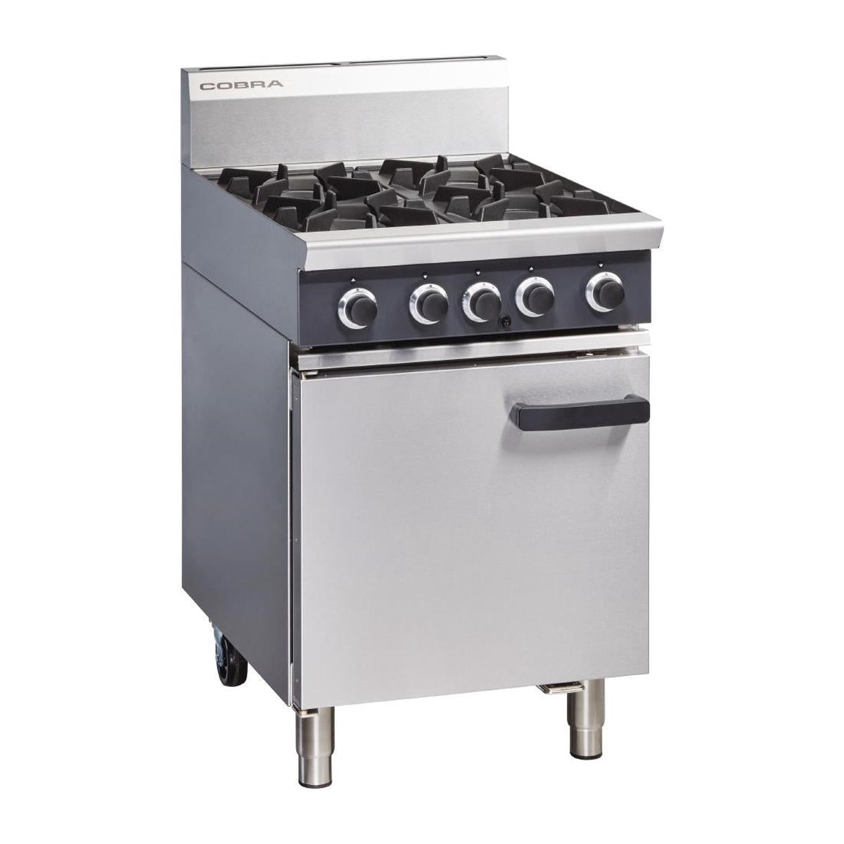Blue Seal Cobra Natural Gas Range 4 Burner Static Oven CR6DN – FE675-N