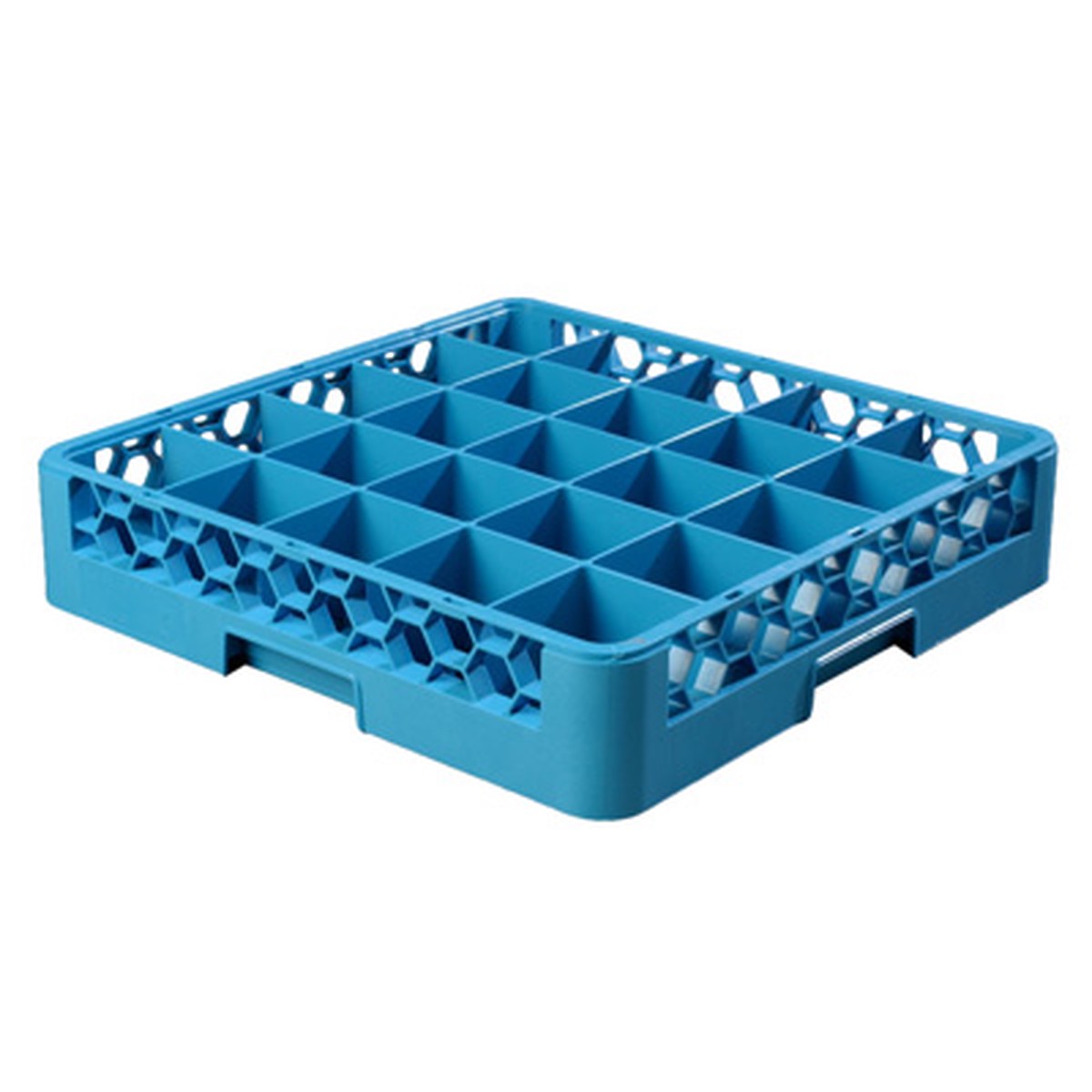 Carlisle RG2514 OptiClean Dishwasher Glass Rack, 25-compartments (3-1/2″ x 3-1/2″), full-size, blue, NSF