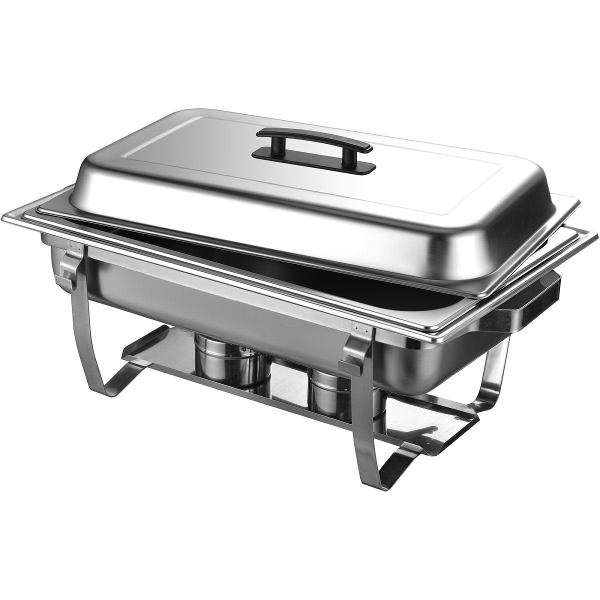 Chafing Dish GN1/1 Stainless steel 9 litres 600x350x320mm Folding Frame | DTC1011