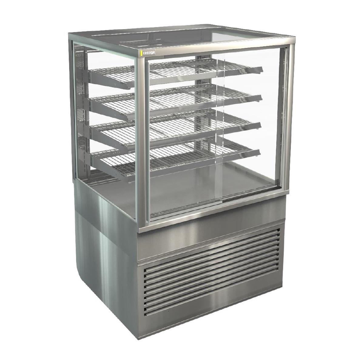 Cossiga Heated Freestanding Multideck Display w/Sliding Front & Rear Doors 900mm – HT515