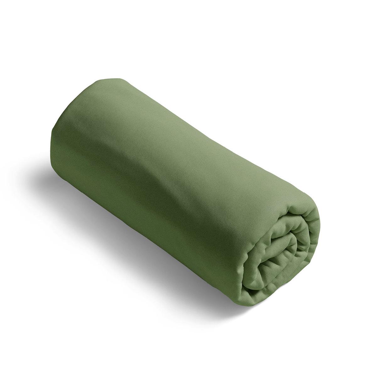 Fitted sheet cotton satin – Uni Green 11