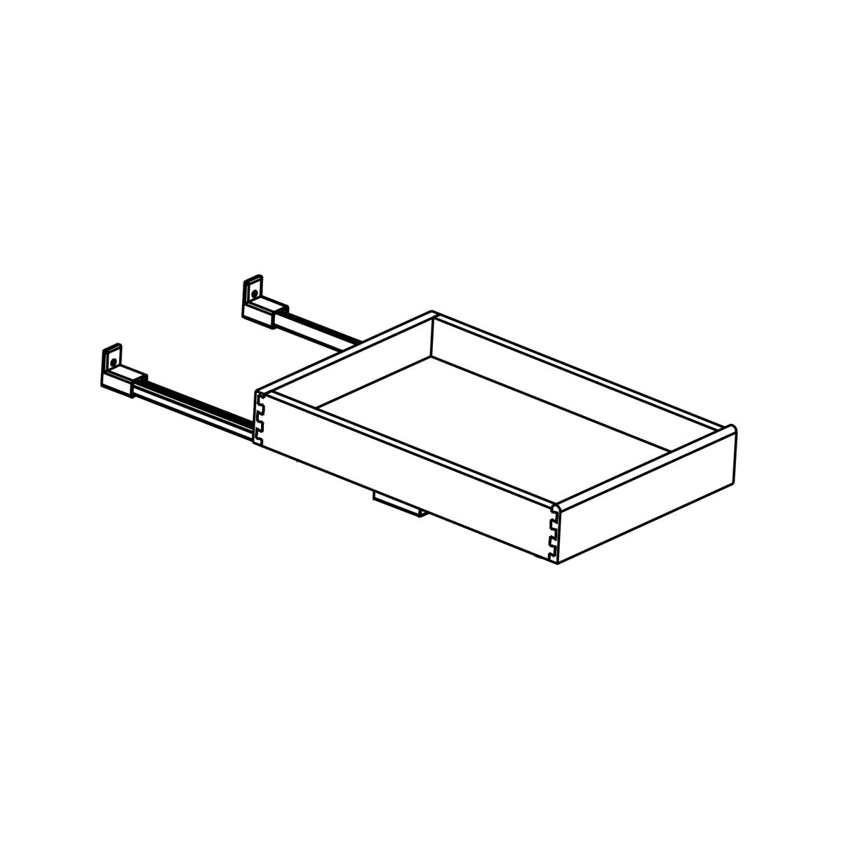 Rustic Shaker Slab 27″ Rollout Tray