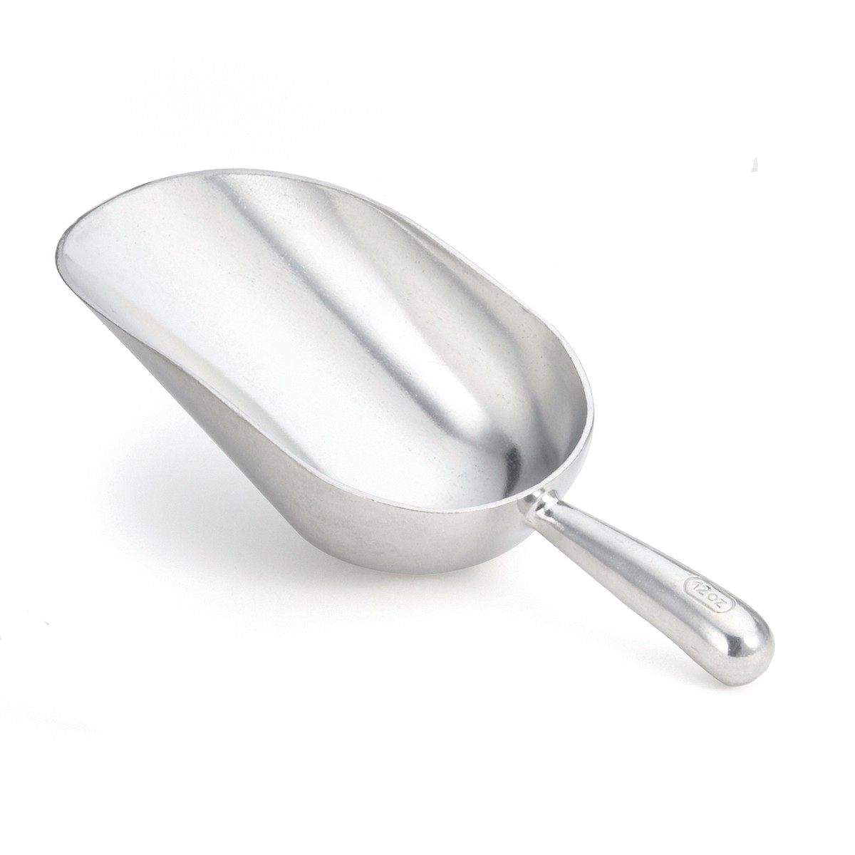 Tablecraft 612 12 Oz Ice Scoop Hand Wash Aluminum for Commercial Use