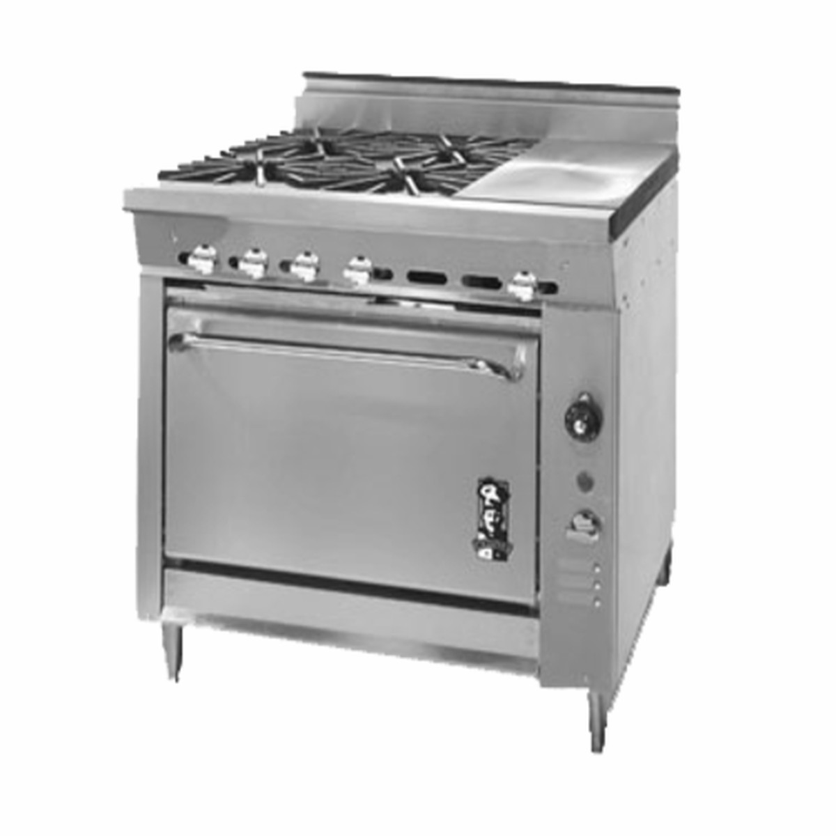 V136-2E | 36′ | Range, 36 Heavy Duty, Gas