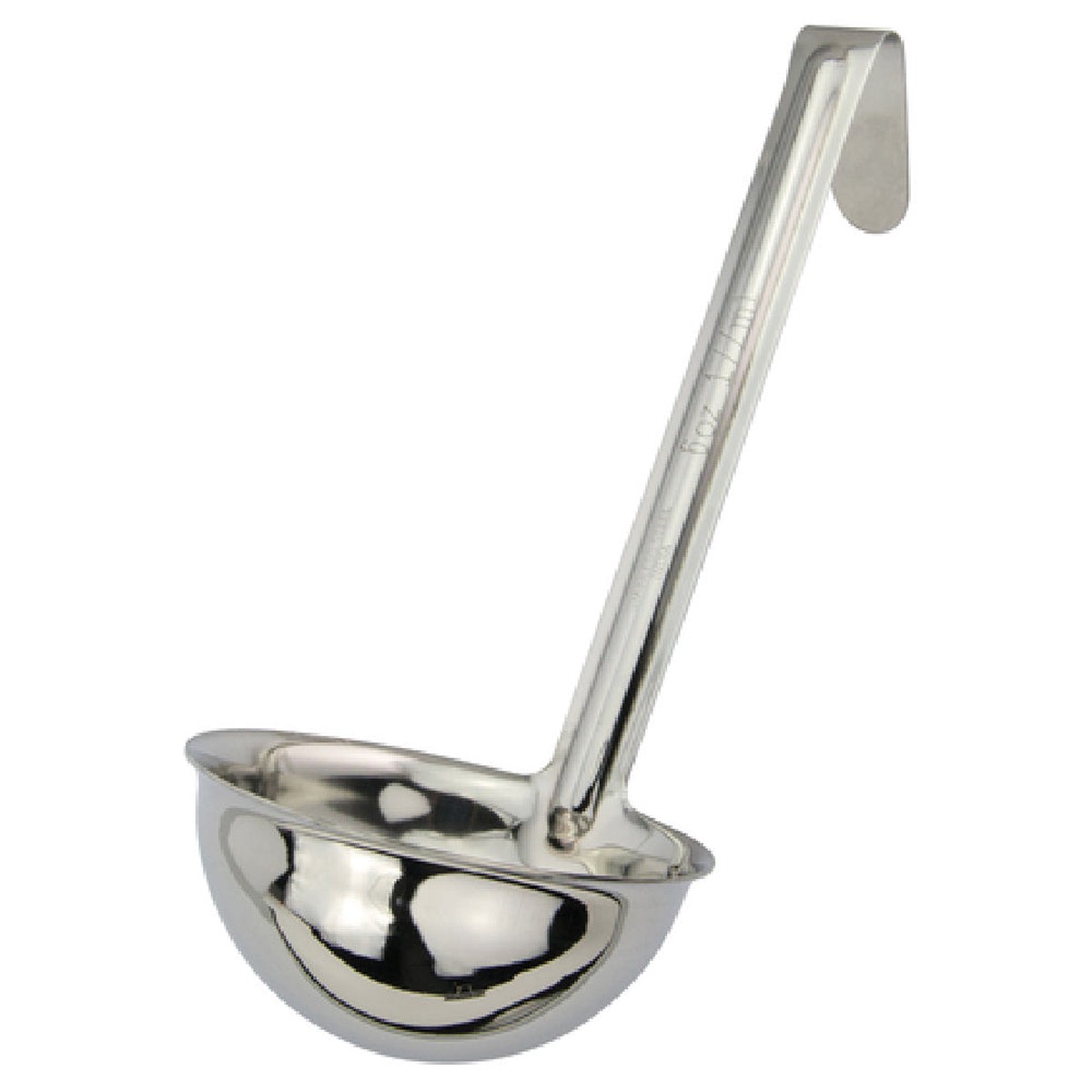 Winco LDI-60SH 6 Oz Ladle One-piece Stainless Steel Mirror Finish