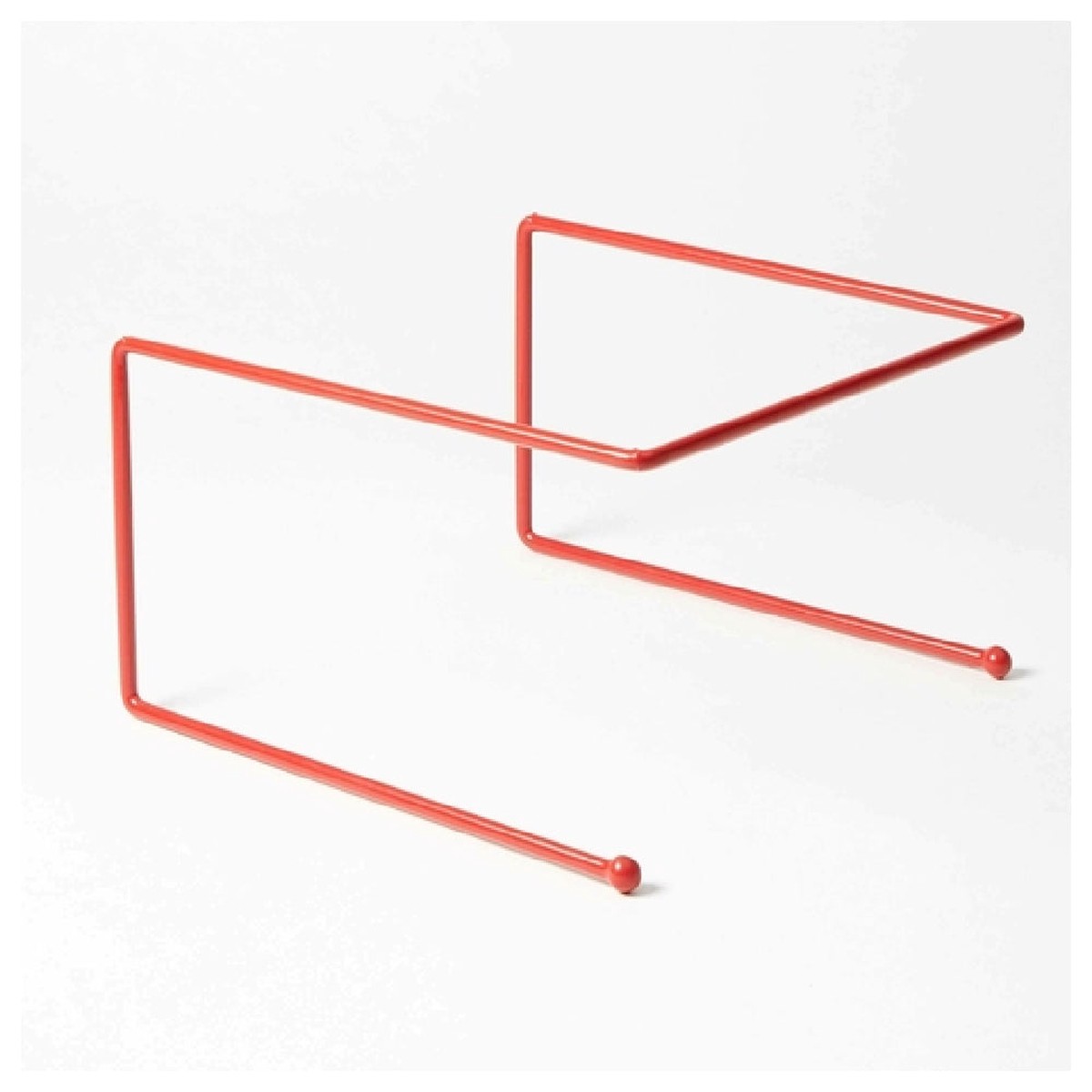 American Metalcraft RSR312 9 Inch Width Large Pizza Stand Rubber Coated Steel Red