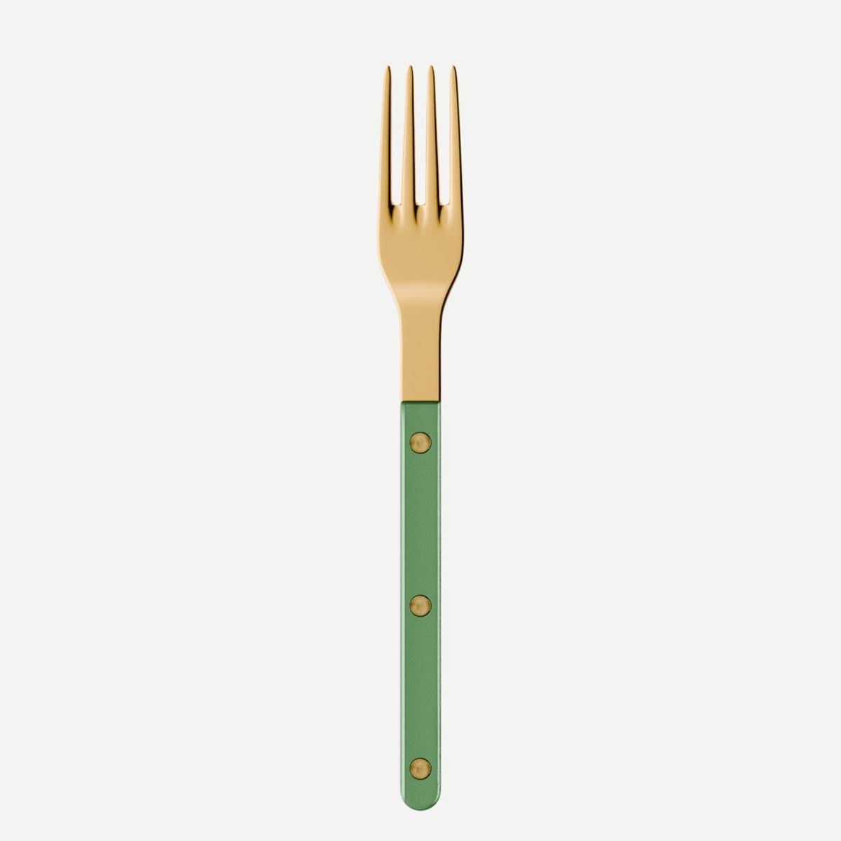 Bistrot Gold color Pearly, Garden green – Dinner fork