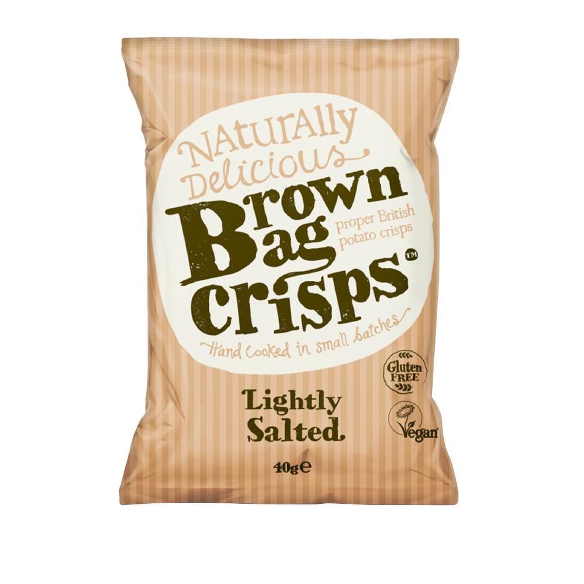 Brown Bag Crisps Lightly Salted 40g (Pack of 20) – FU437