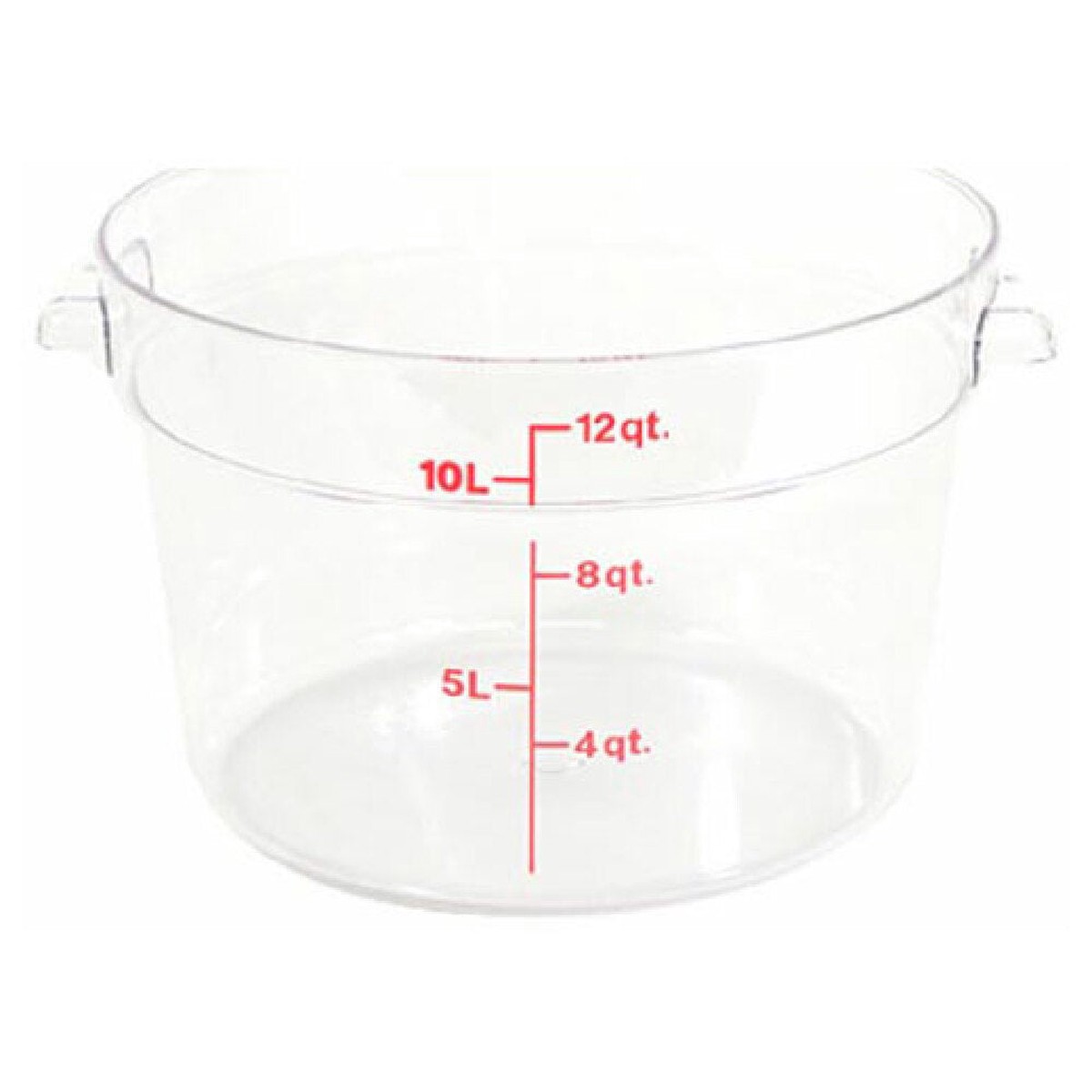 Cambro RFSCW12-135 12 Quart Round Container Clear Polycarbonate