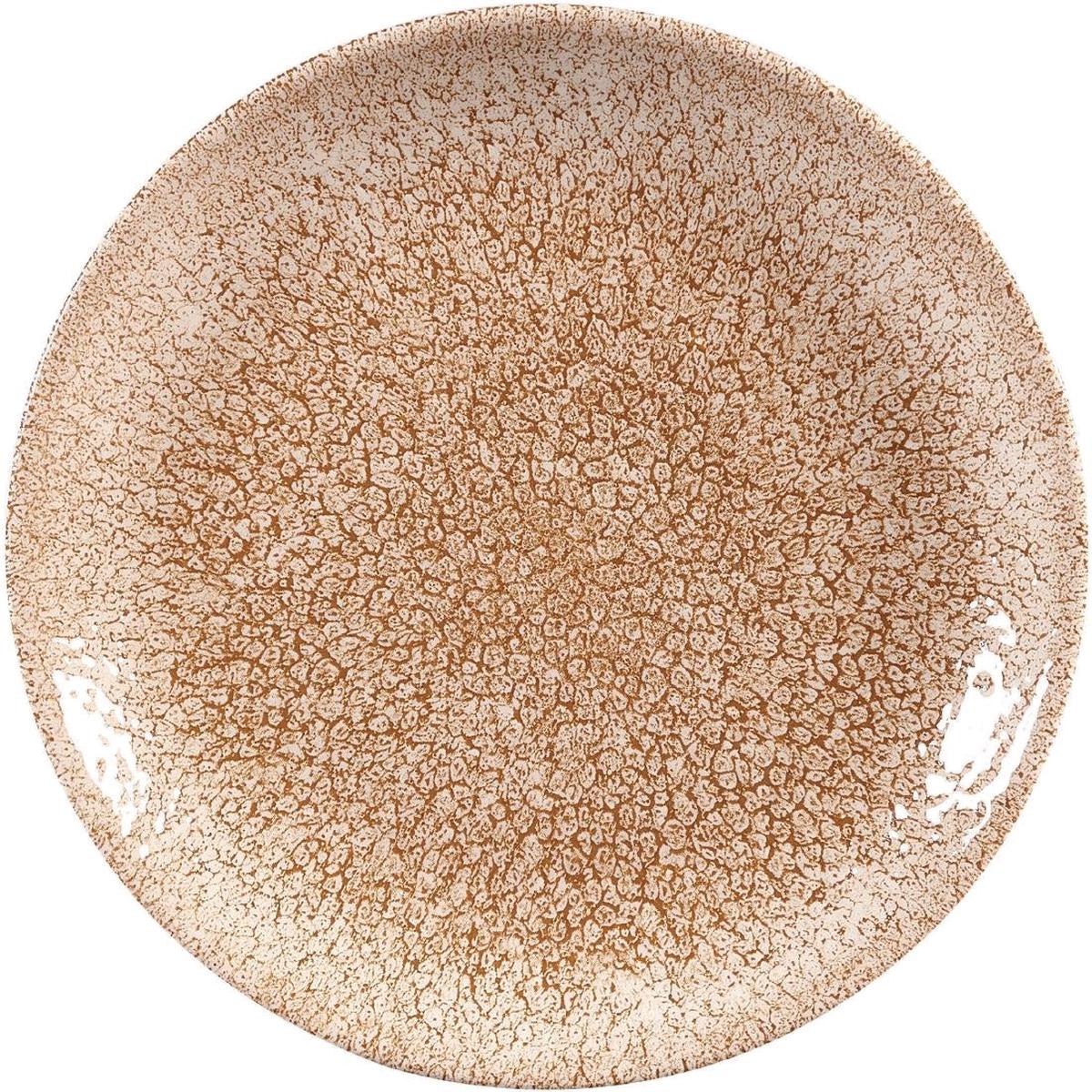 Churchill Studio Prints Raku Coupe Plate Garnet Orange 165mm (12 Pack) (Pack of 12) PAS-DR703