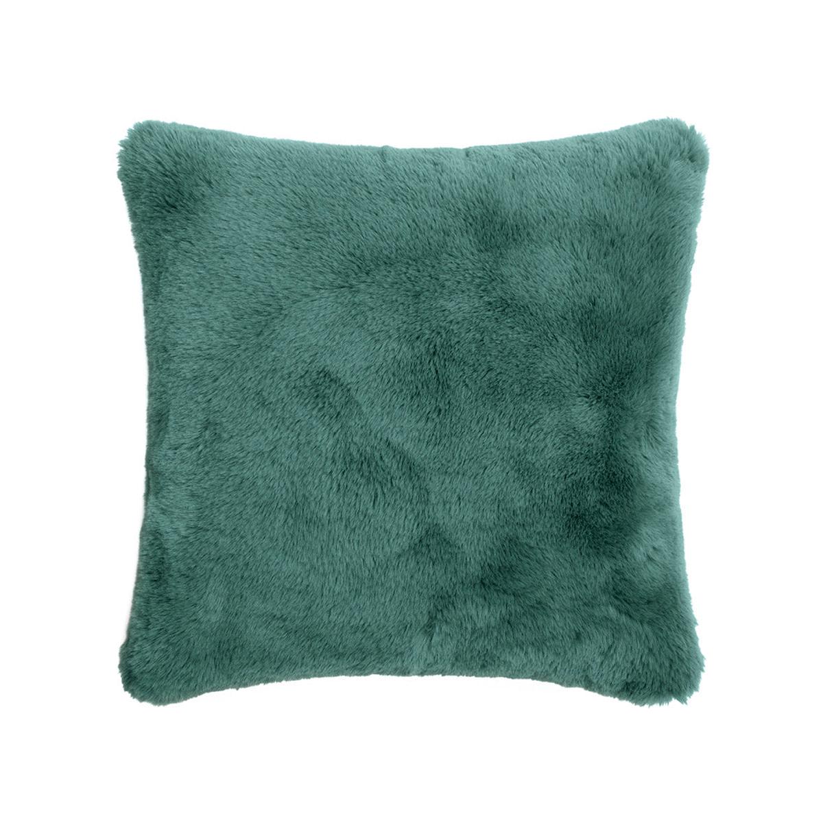 Cushion cover fake fur Green – 40 x 40 cm