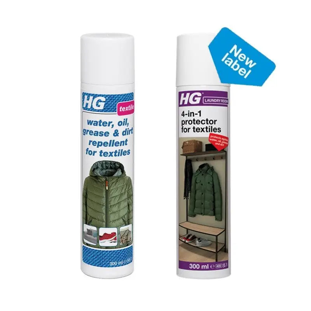 HG Laundry Room – 4-in-1 Protector For Textiles & Leather 300ml (New title, same product)