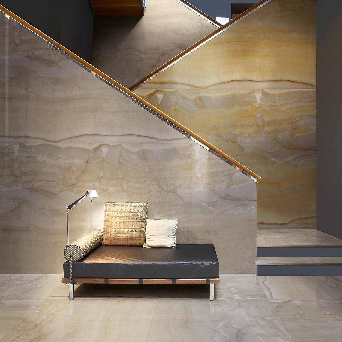Lux Tile Marmi Slim Onice Perla 60×120 Polished Porcelain Slab