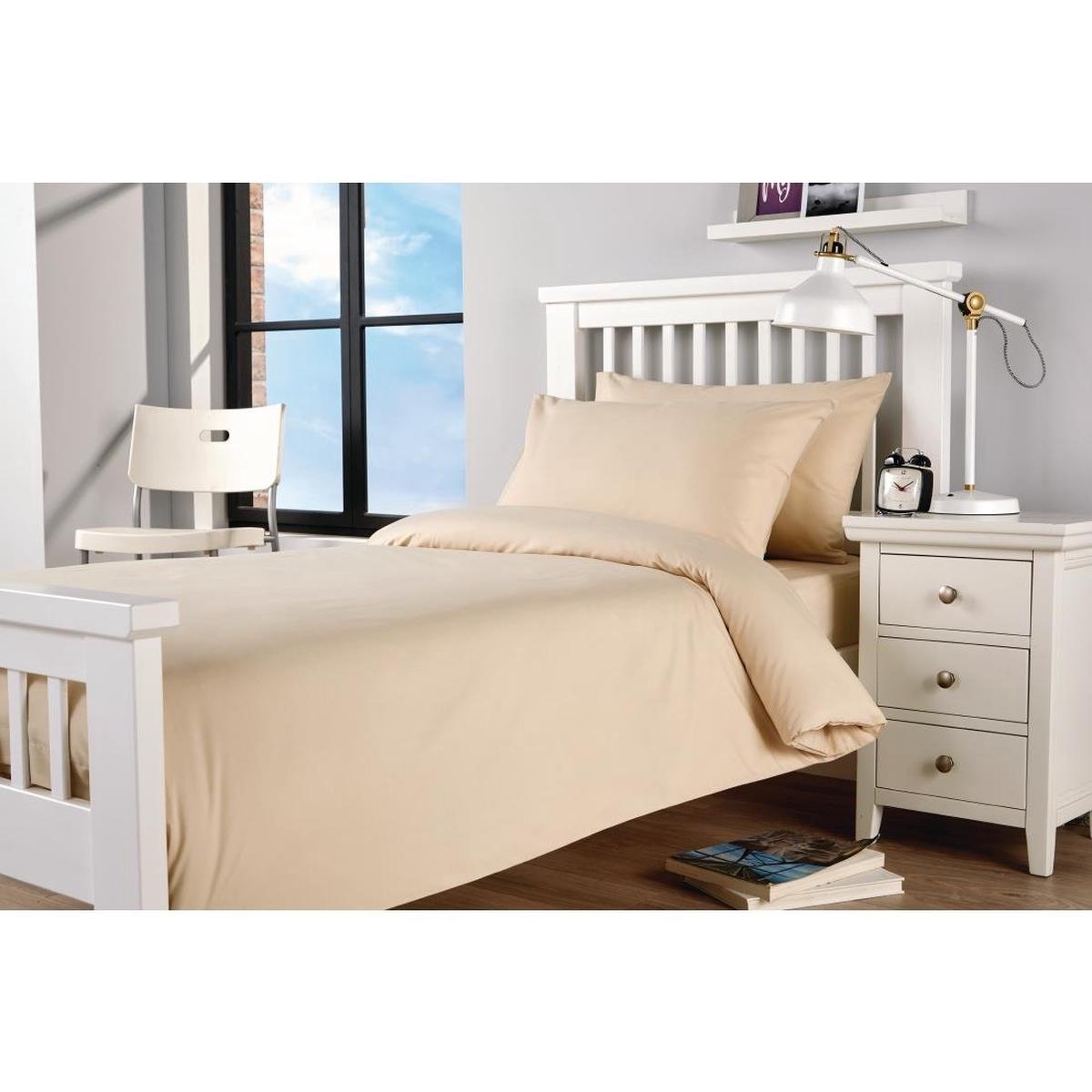 Mitre Essentials Spectrum Duvet Cover Oatmeal King Size – GU219