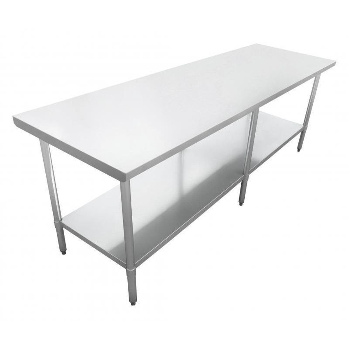 Nella 24″ x 96″ Stainless Steel Table with Undershelf – 22070