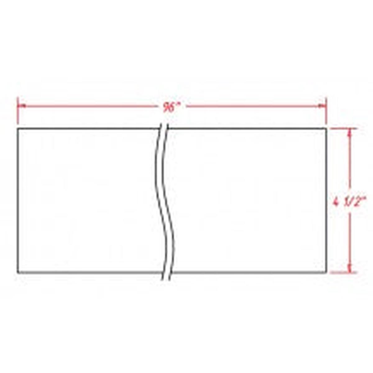 Shaker Dove 1/4″ D x 4 1/2″ H x 96″ W Toe Kick 8′ Plywood