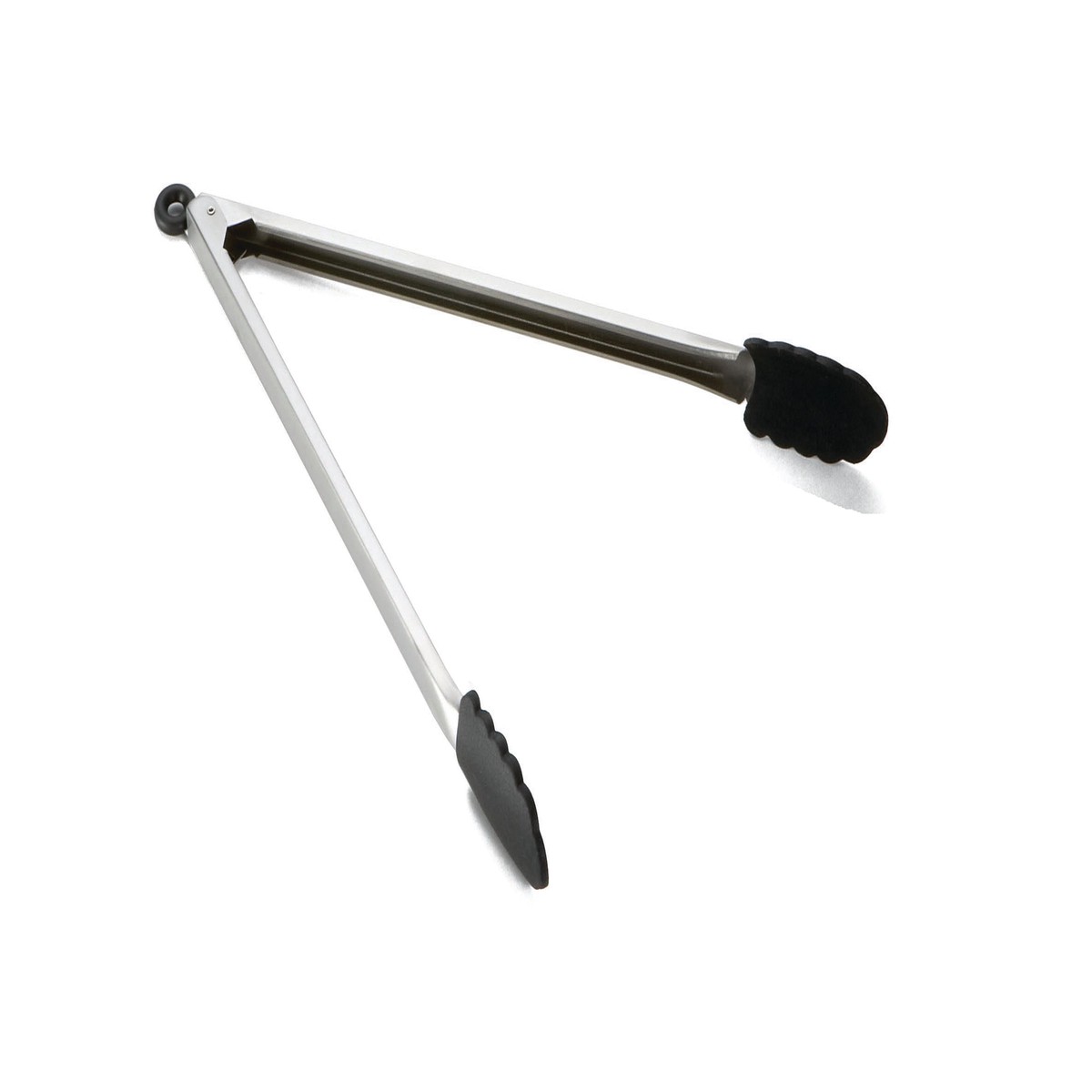 Tablecraft 4016BK 16 Inch Locking Tongs Heat Resistant Stainless Steel Black
