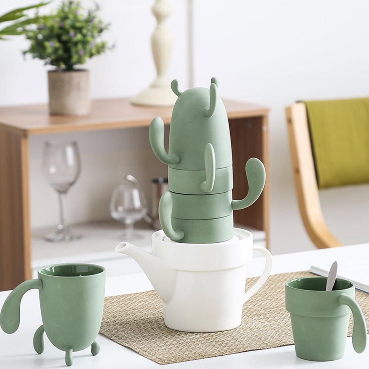 Cactus Teapot Set