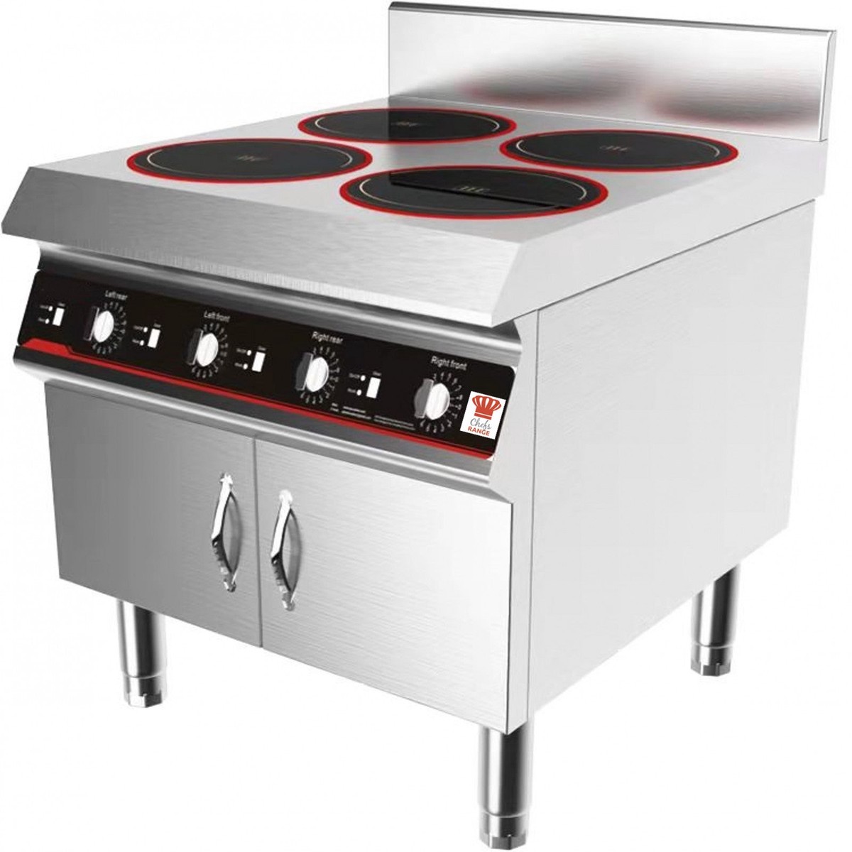 Chefsrange GXIH4-3B 80 LINE Floorstanding 4 Ring Induction hob – 4 x 3.0kw power