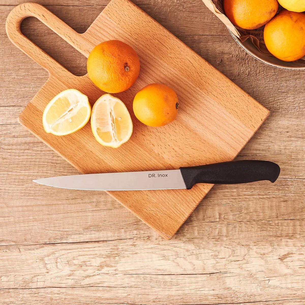 Dr. Inox Slicing Knife, 20cm, Black