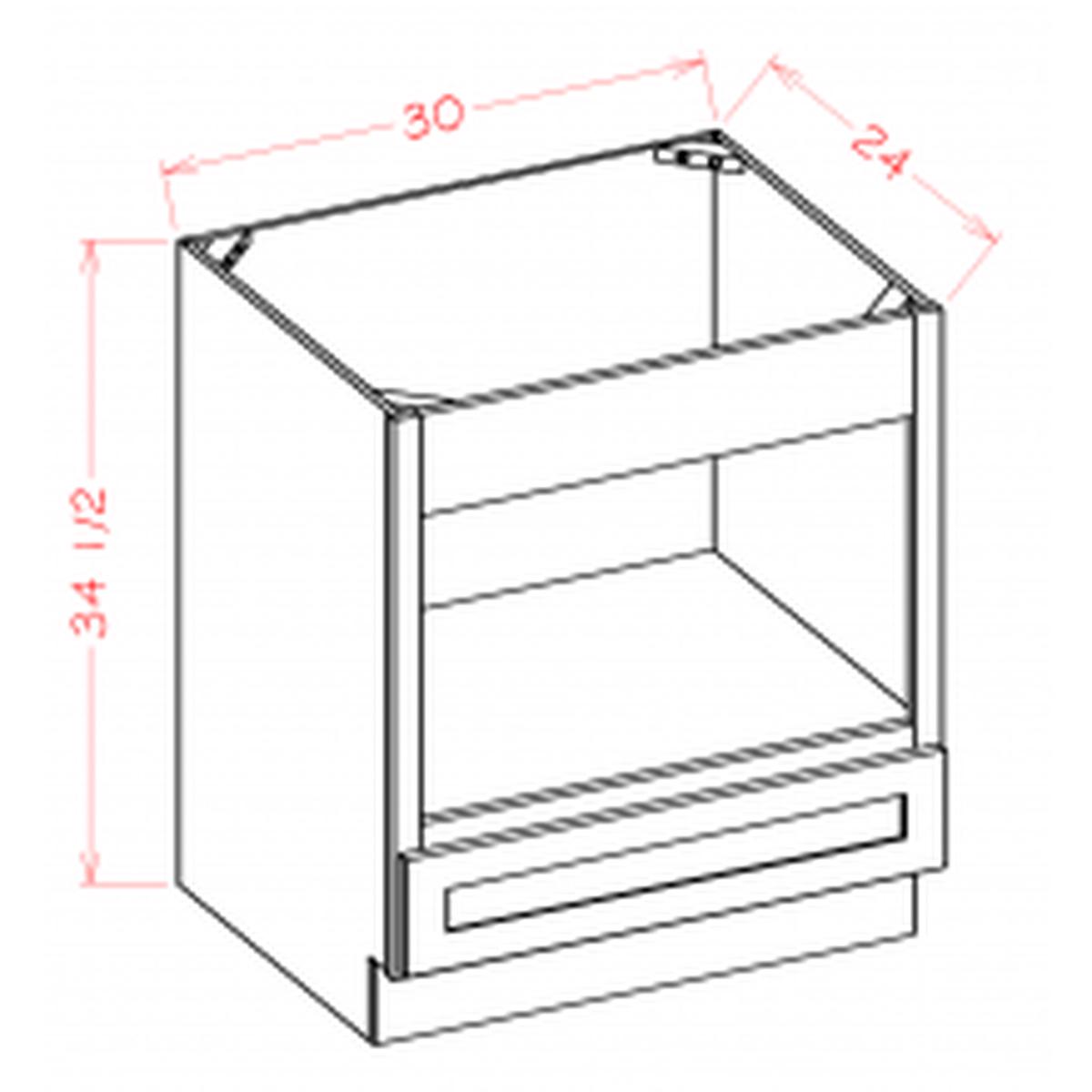 English Toffee 30″ Microwave Base Cabinet Pre-Assembled