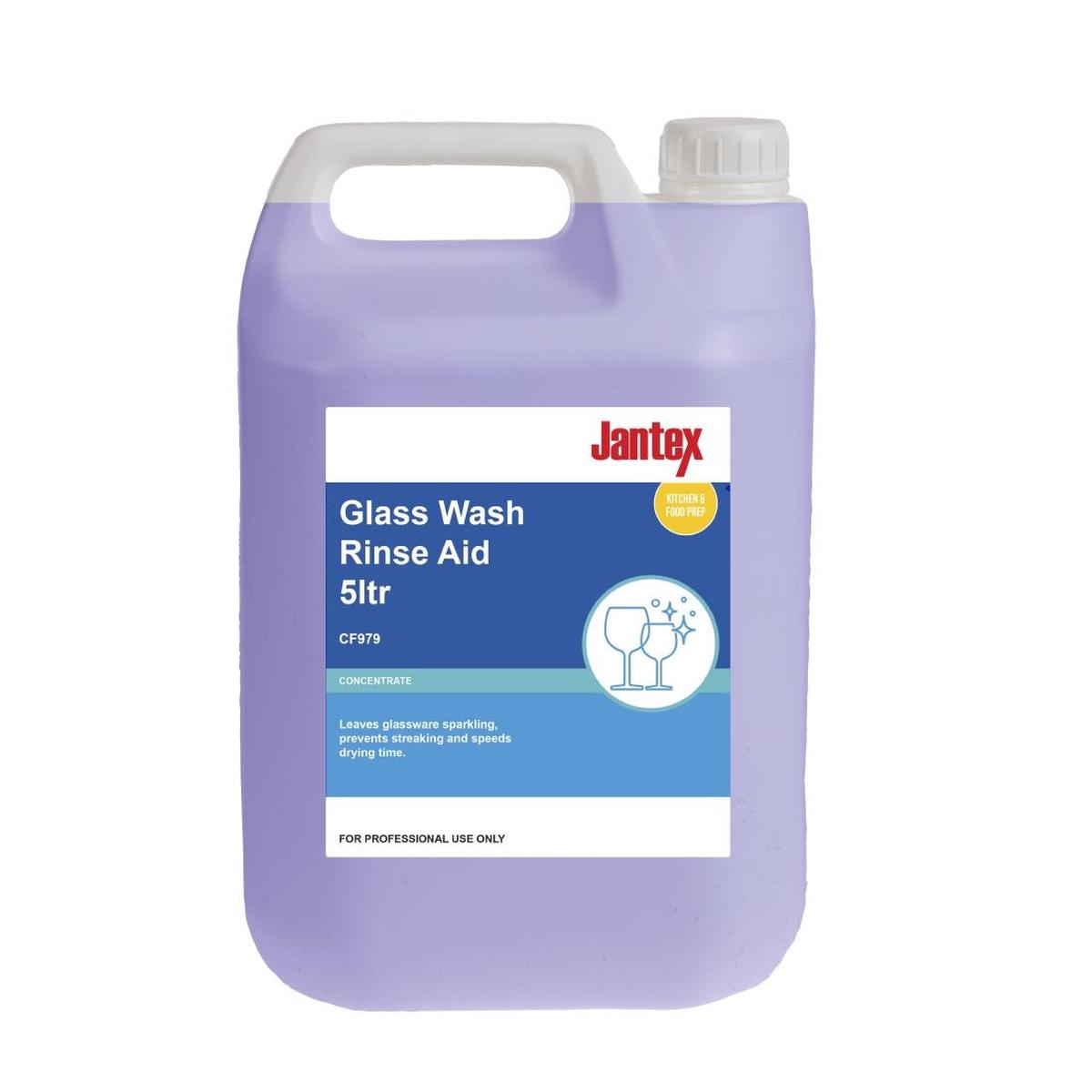 Jantex Glasswasher Rinse Aid Concentrate 5Ltr – CF979