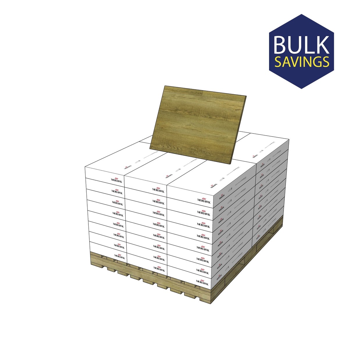 Mohawk Elite 20-mil 7-in W x 60-in L Waterproof Interlocking Vinyl Plank