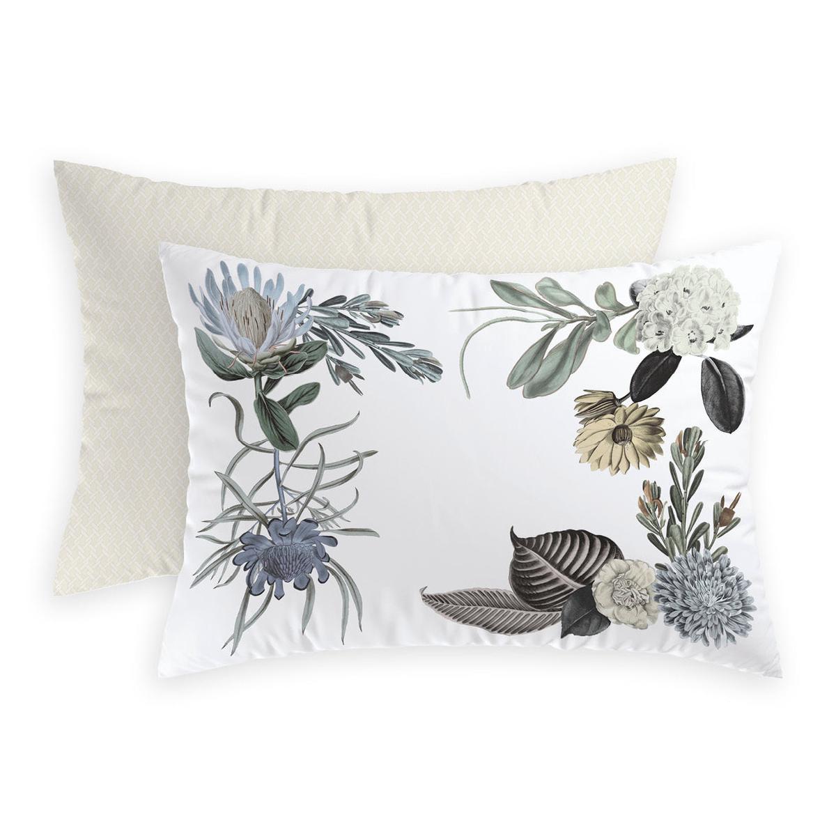 Set of 2 pillowcases cotton satin Garden Taupe – 50 x 60 cm – 2 x (50 x 70 cm)