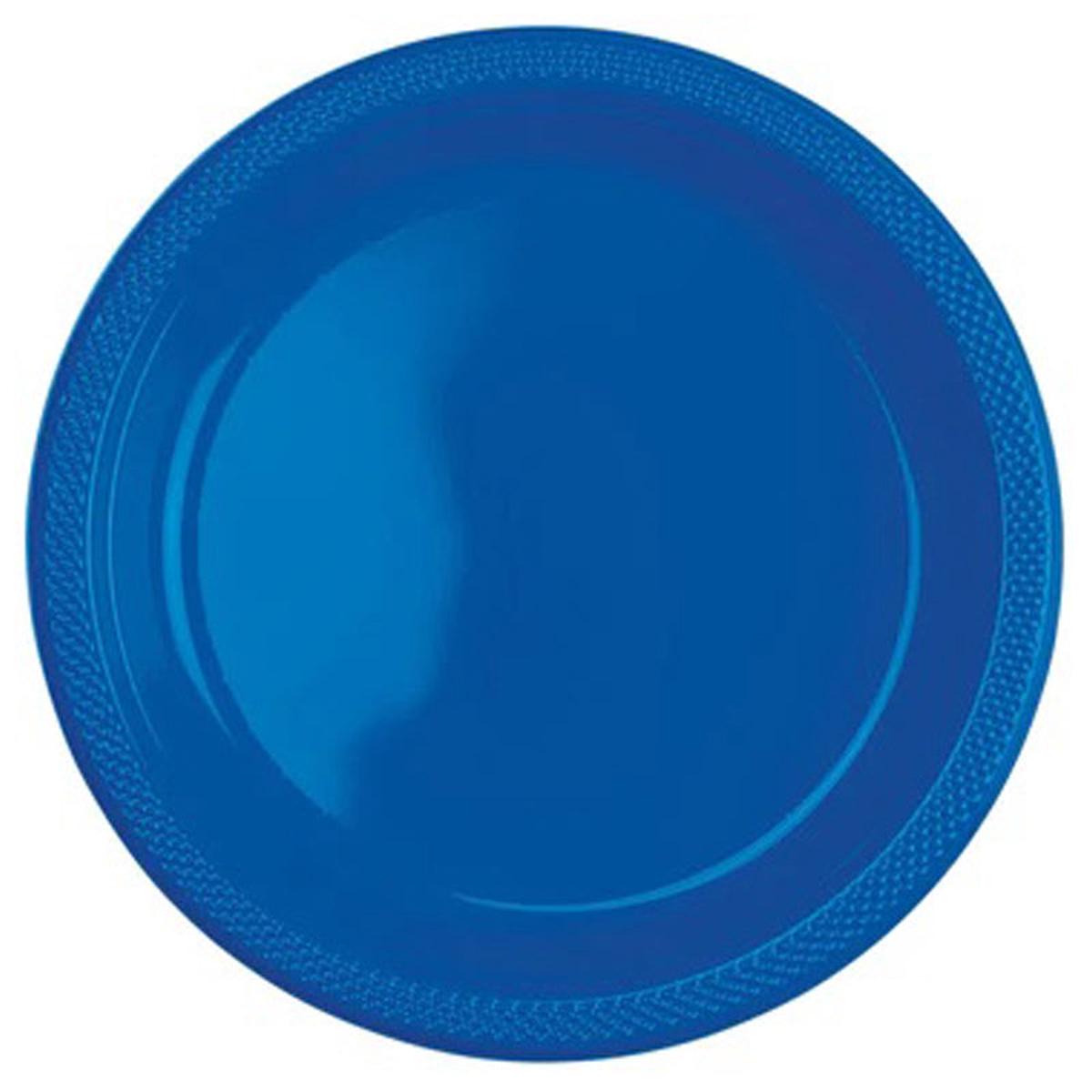 10"Plastic Plate Royal Blue
