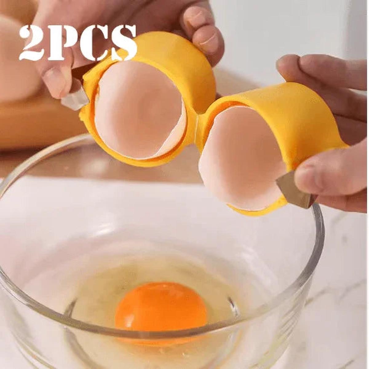 1/2pcs Multifunctional Egg Shell Opener Handheld Egg Cracker Separator