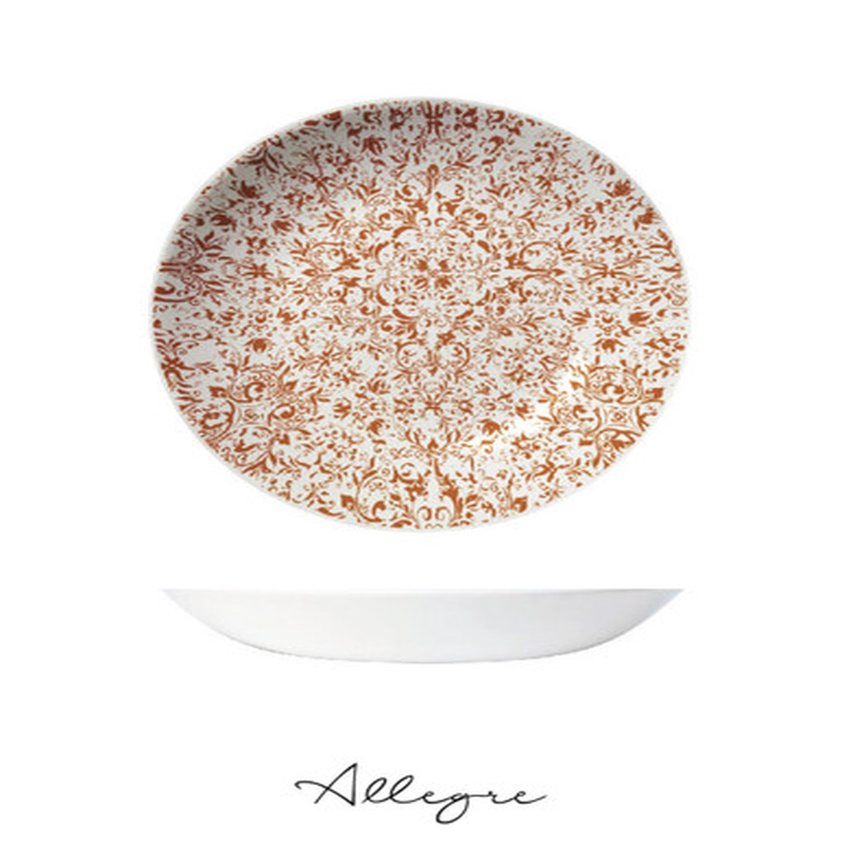 10 in. Shallow Serving Dish for 4 to 5 Persons 1.2 L - Ink Legacy Ginger