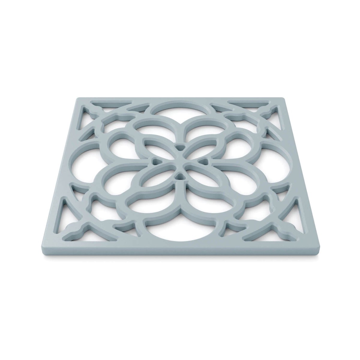 Zeal Heritage 18cm Silicone Square Trivet Mat - Duck Egg Blue