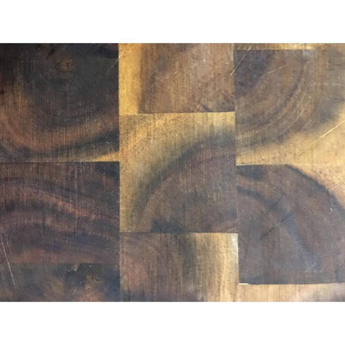 1 ft. 4 in. L x 1 ft. W x 1.5" T Wooden Cutting Board Set in Oiled Acacia with Brown Food-Safe Wood Oil Finish