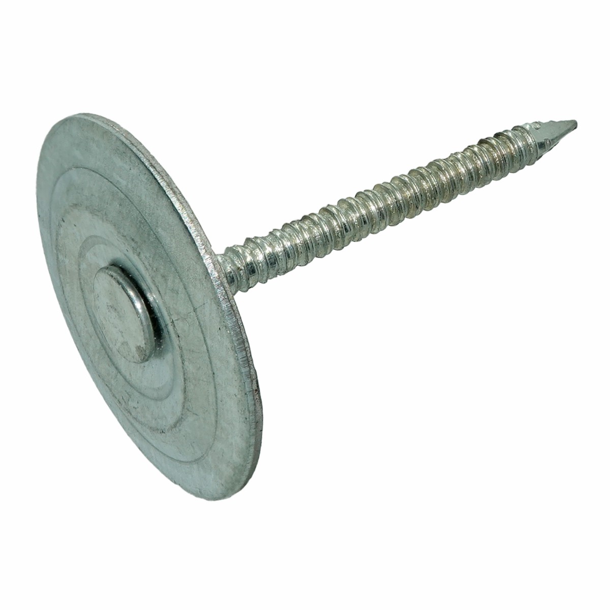1" Square Cap Roofing Nails, Ring Shank, 50 lb Box (12 Gauge)