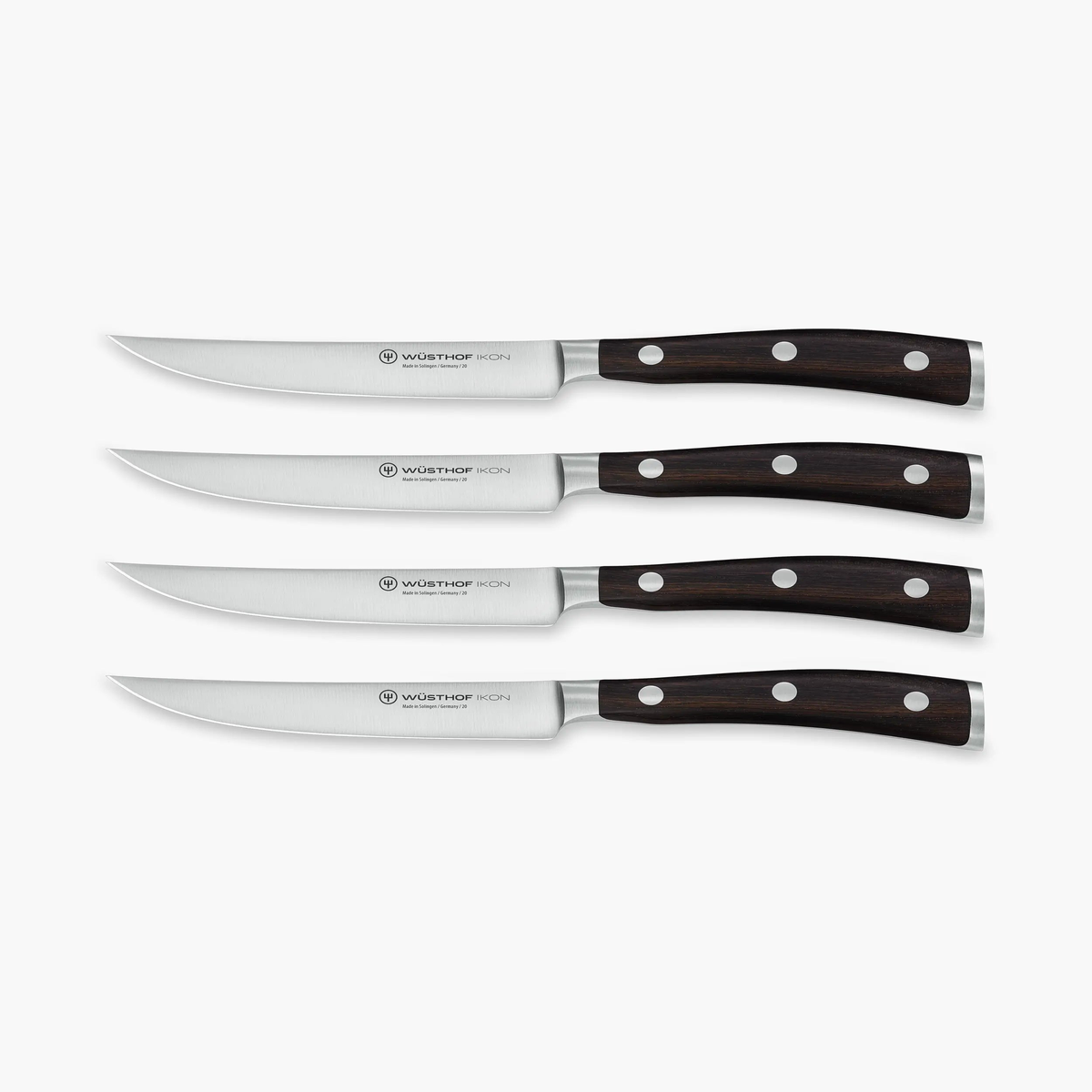 Wusthof Ikon 4-piece steak knife set - african black wood
