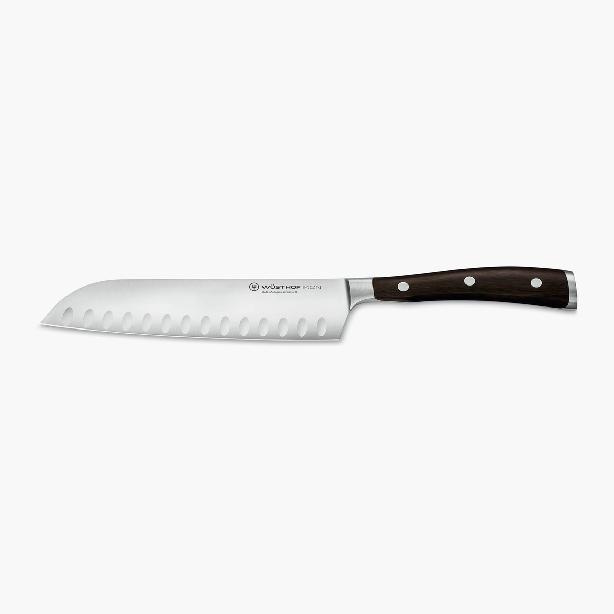 Wusthof Ikon santoku knife with hollow edge 17 cm - 7 in - african black wood