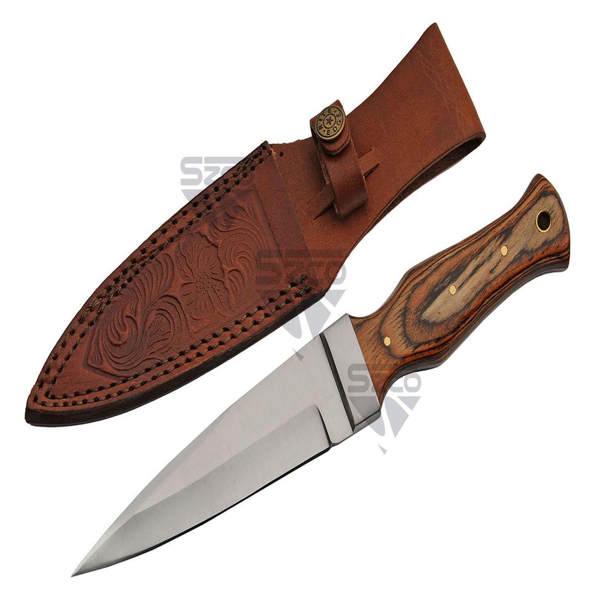 9" WOOD BOOT KNIFE STYLE