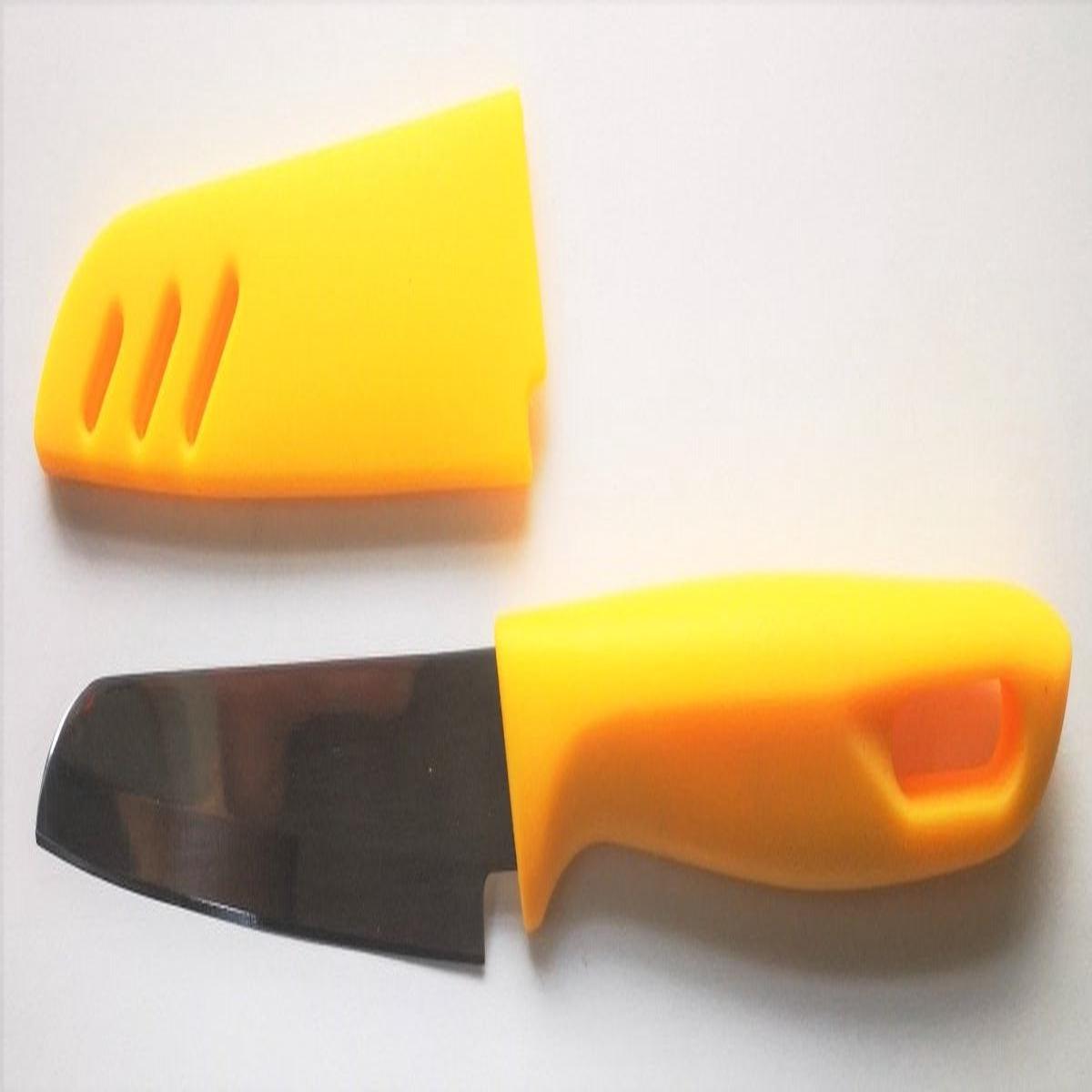 4" Yellow Bait Knife