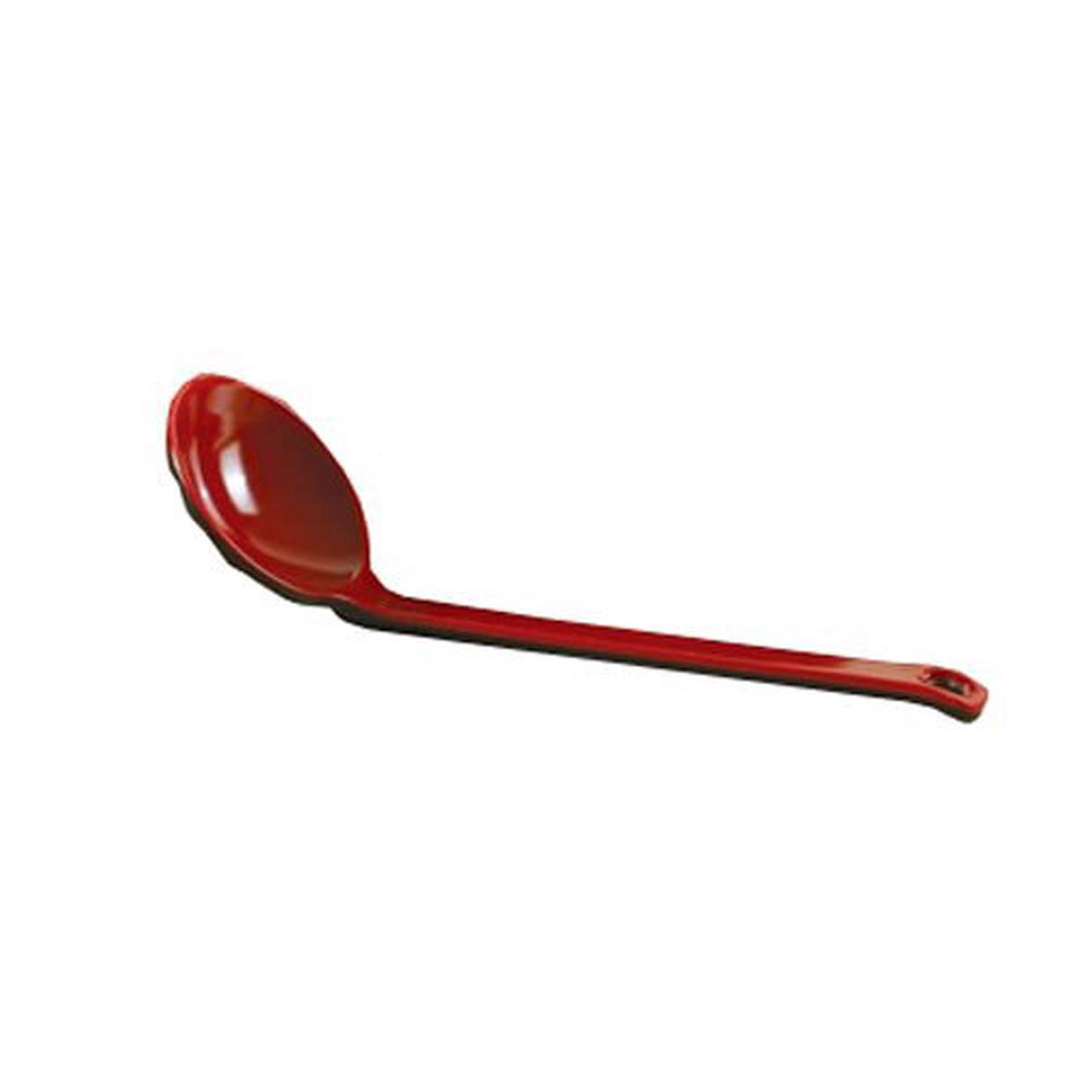 Yanco CR-7003 Black and Red Two-Tone Noodle spoon, 8.25", Melamine, Black/Red, Pack of 72