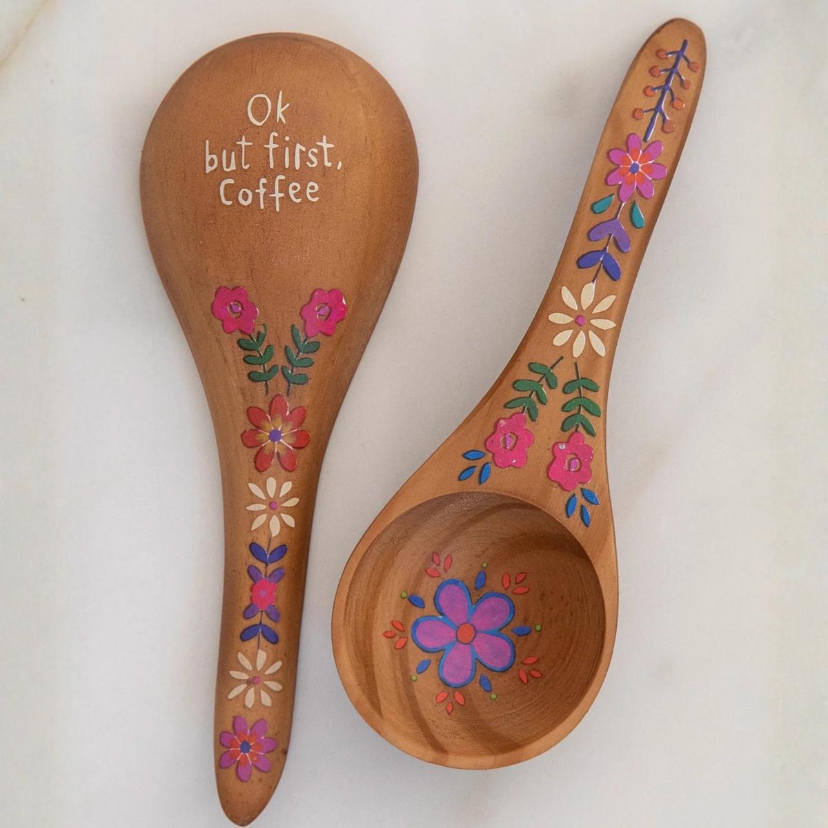 Wooden Coffee Scoop - But First Coffee