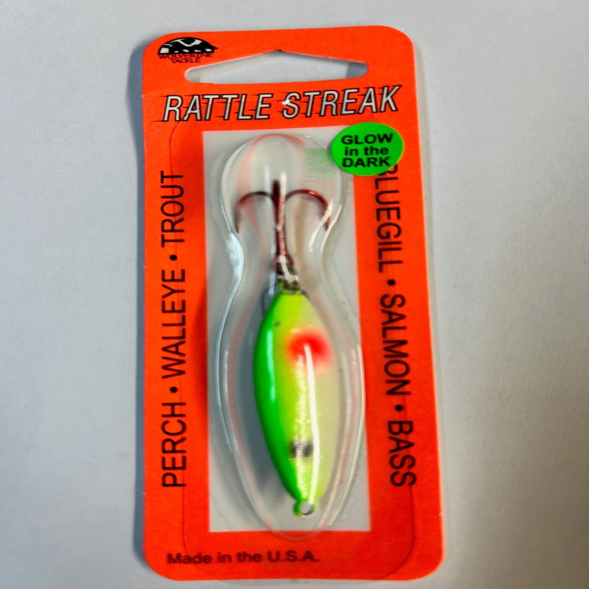 Wolverine Tackle Rattle Streak Ice Spoon