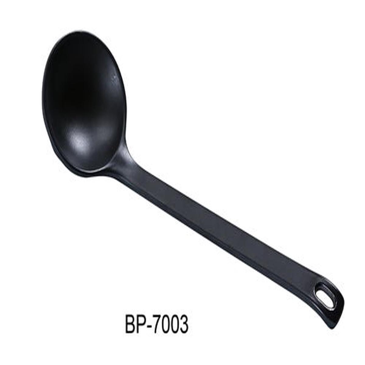 Yanco BP-7003 Black Pearl-2 Spoon, 8.75", Melamine, Black with Matte Finish, Pack of 72