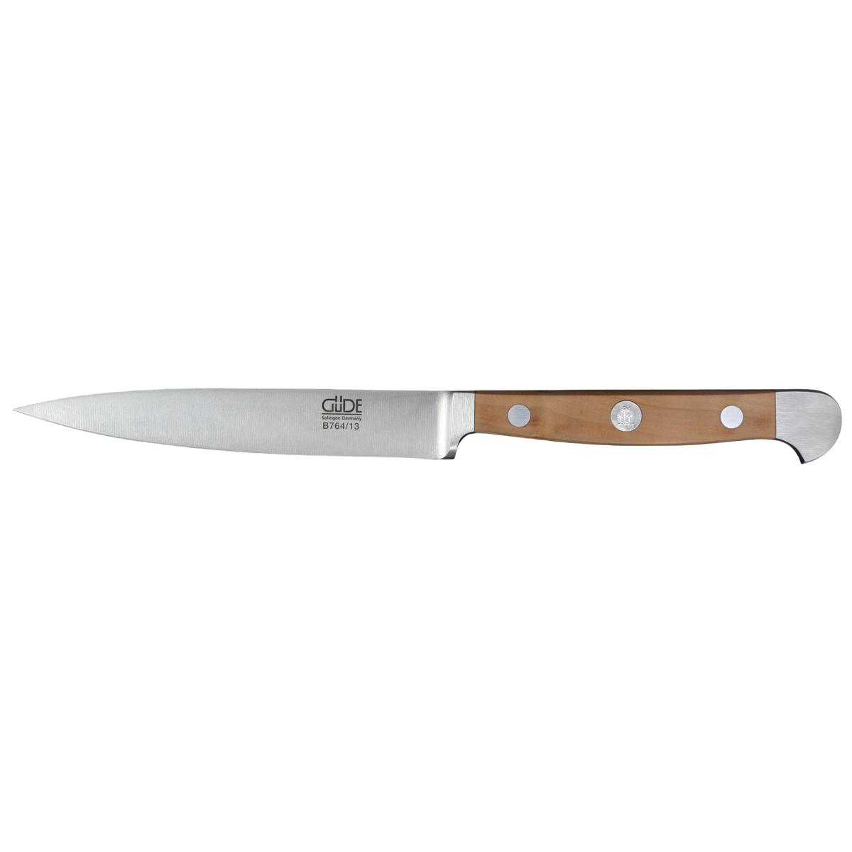 Gude Alpha Pear Paring Knife With Pearwood Handle, 5-In