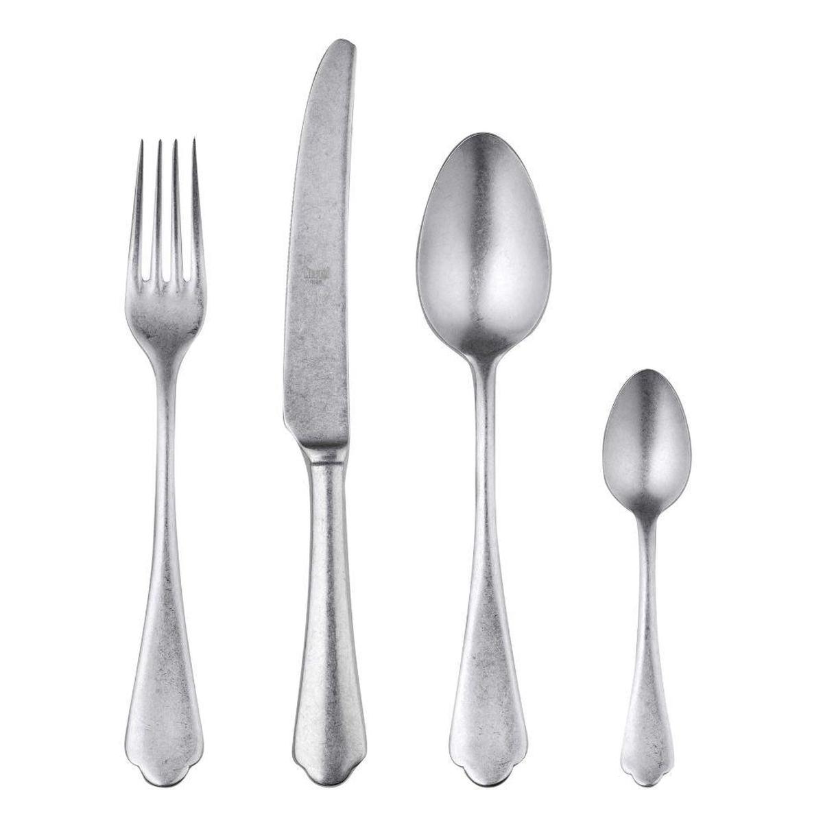 Mepra Dolce Vita 24-piece flatware set pewter