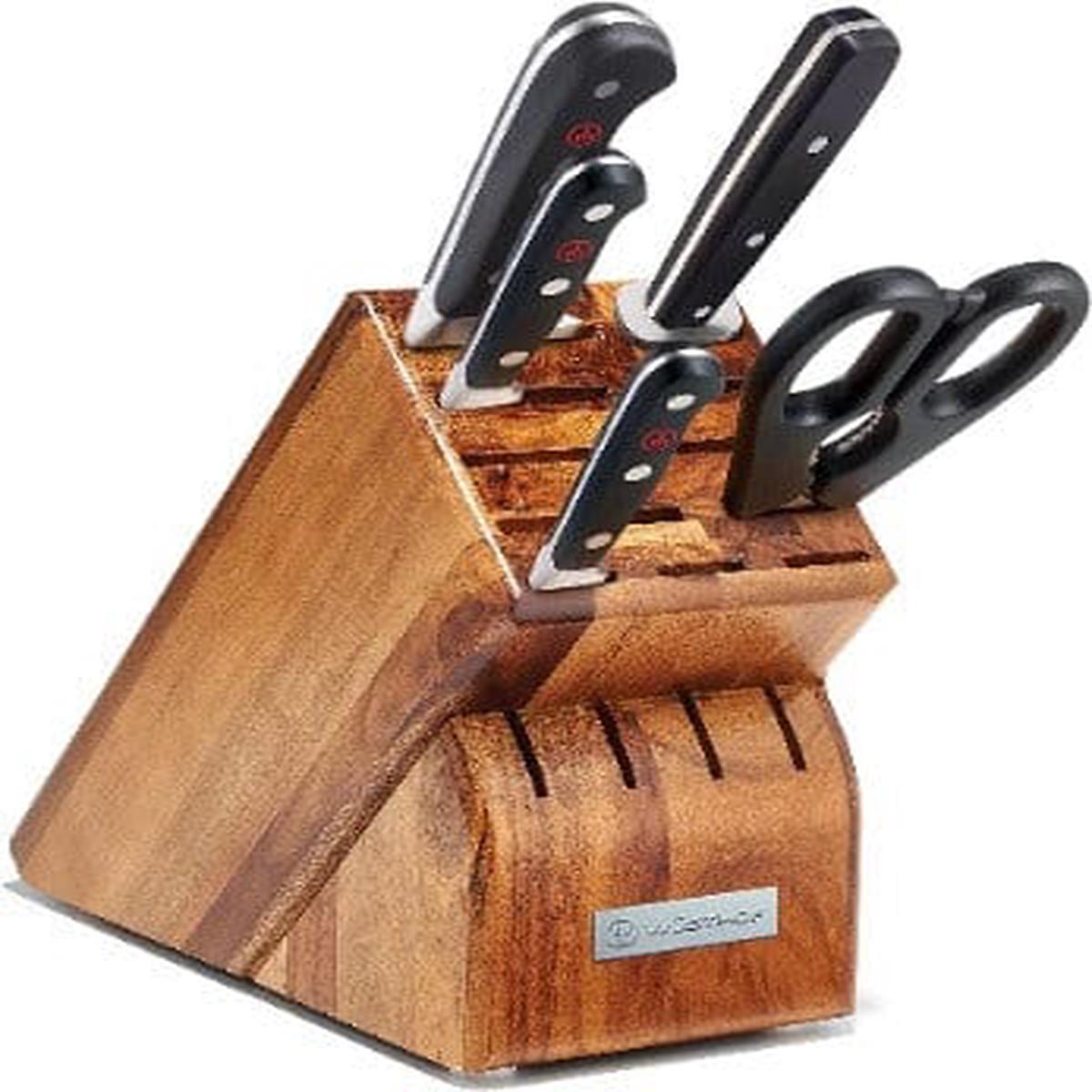 Wusthof Classic 6pc Block Set Acacia