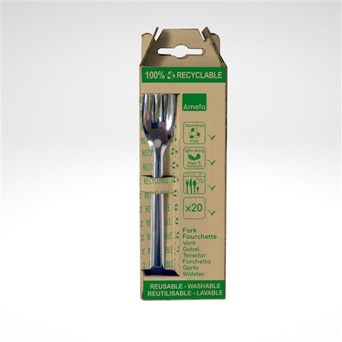 20-piece Reusable Table Forks
