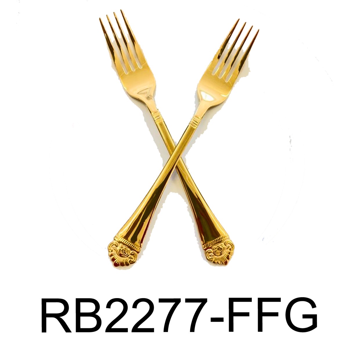 12 PC Flower Design Dinner Fork Set