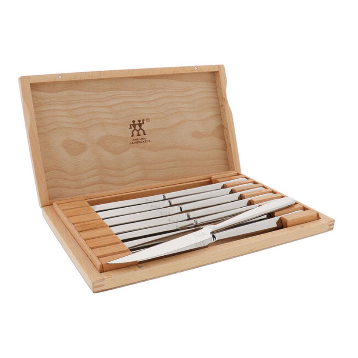 Zwilling Contemporary 8 pc Steak Knife Set with Case